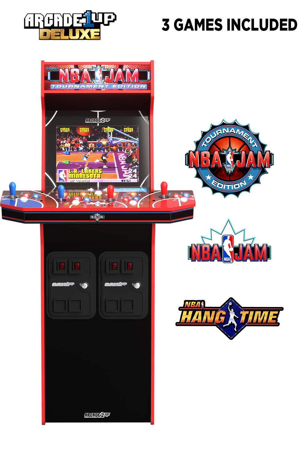 Arcade1Up NBA Jam 30th Anniversary Deluxe Arcade Machine 3 Games in 1