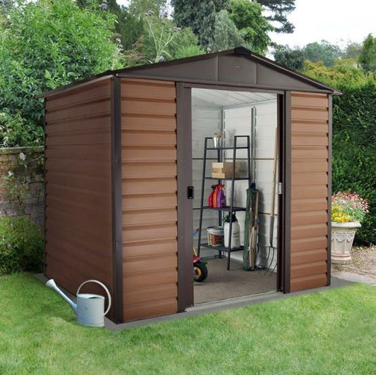8' x 6'5 Yardmaster Glencoe 86WGL Metal Shed (2.43m x 1.97m)